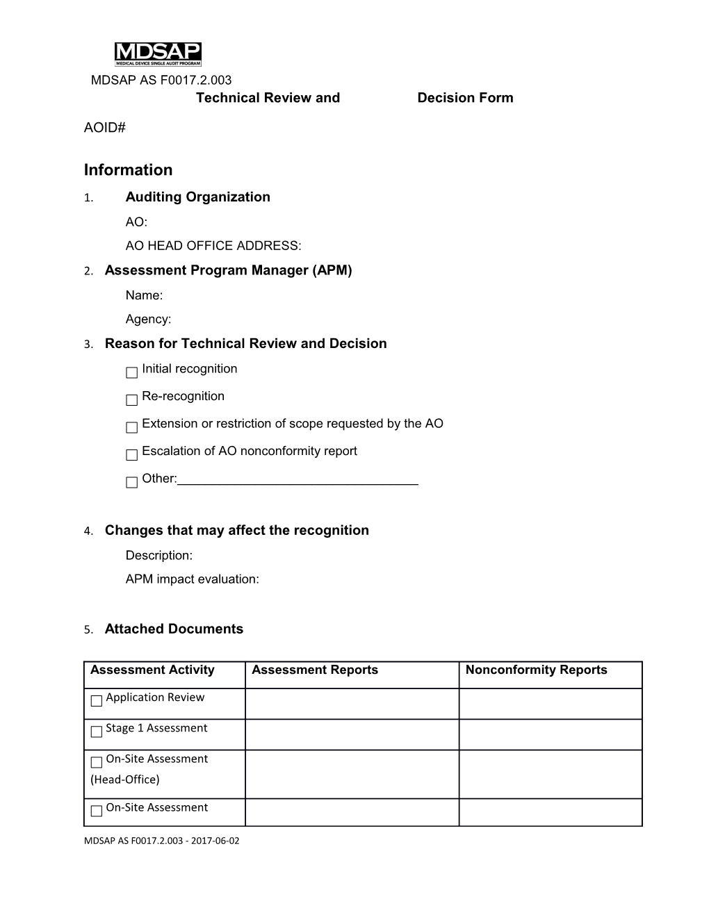 Review Recognition Decision