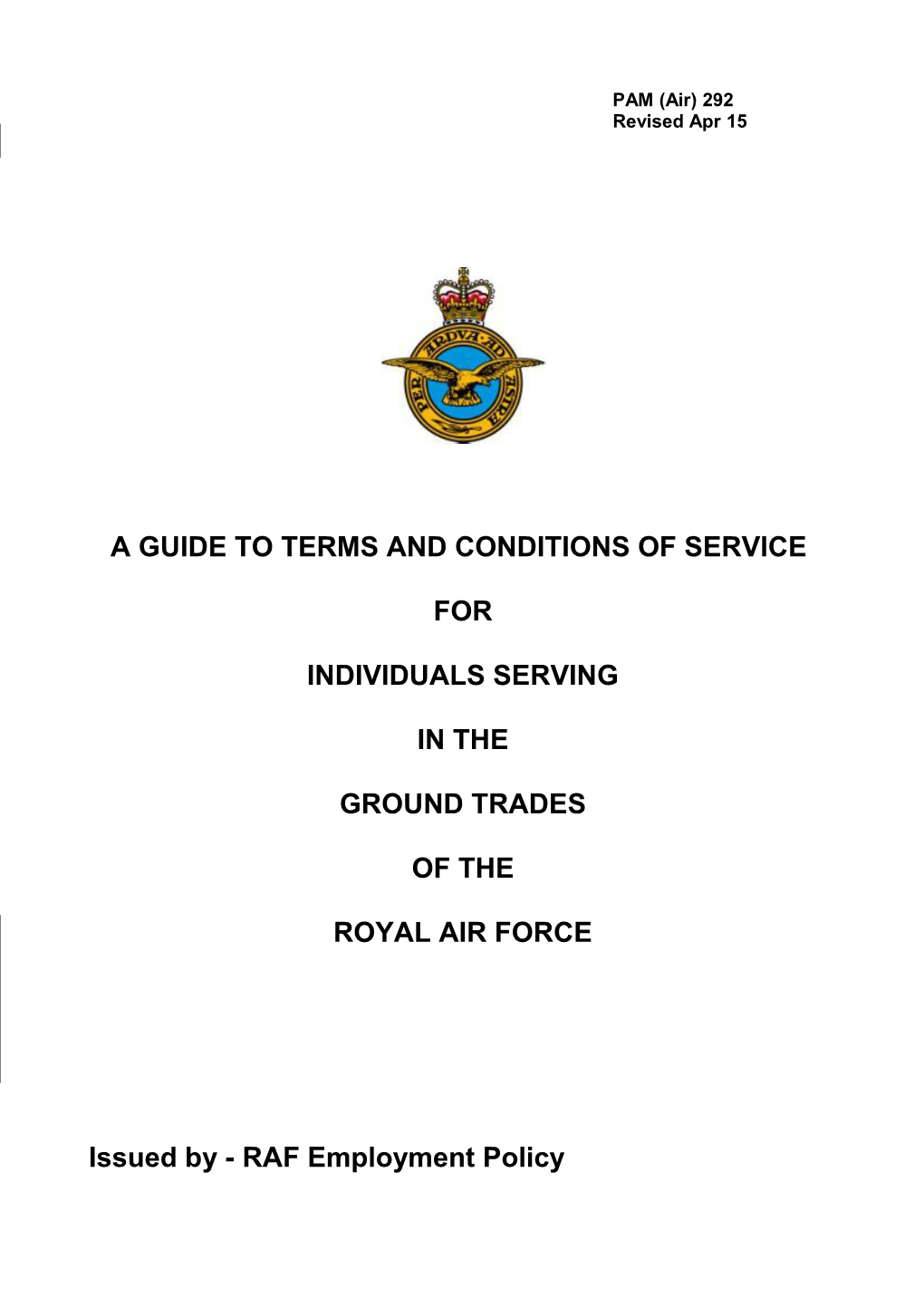 A Guide to Terms and Conditions of Service