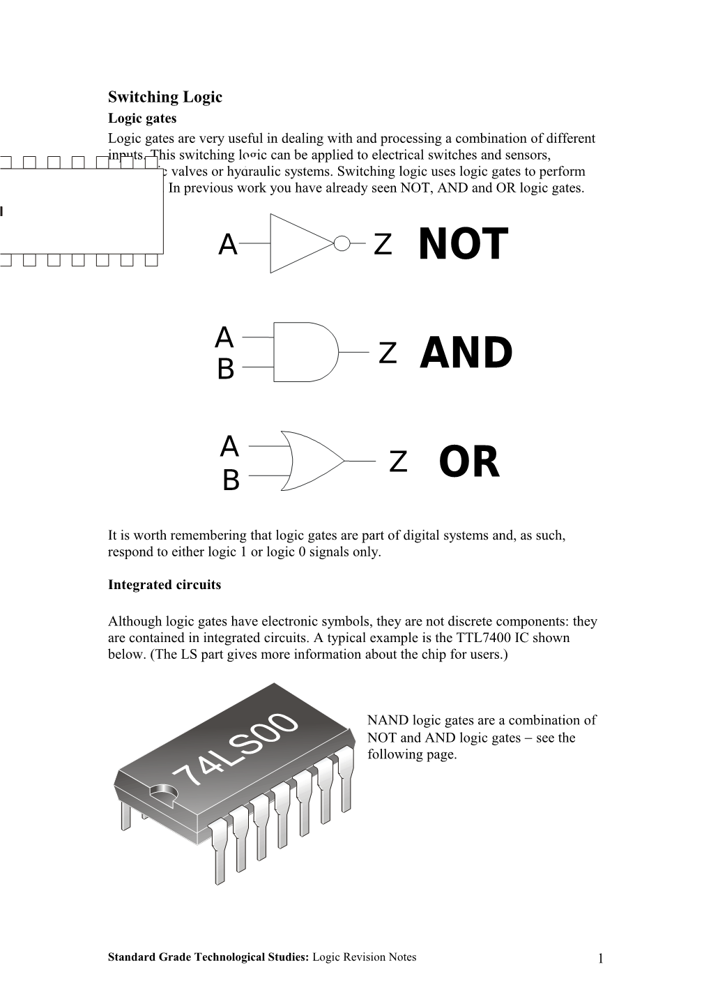 Logic in Electronics (Part 1)