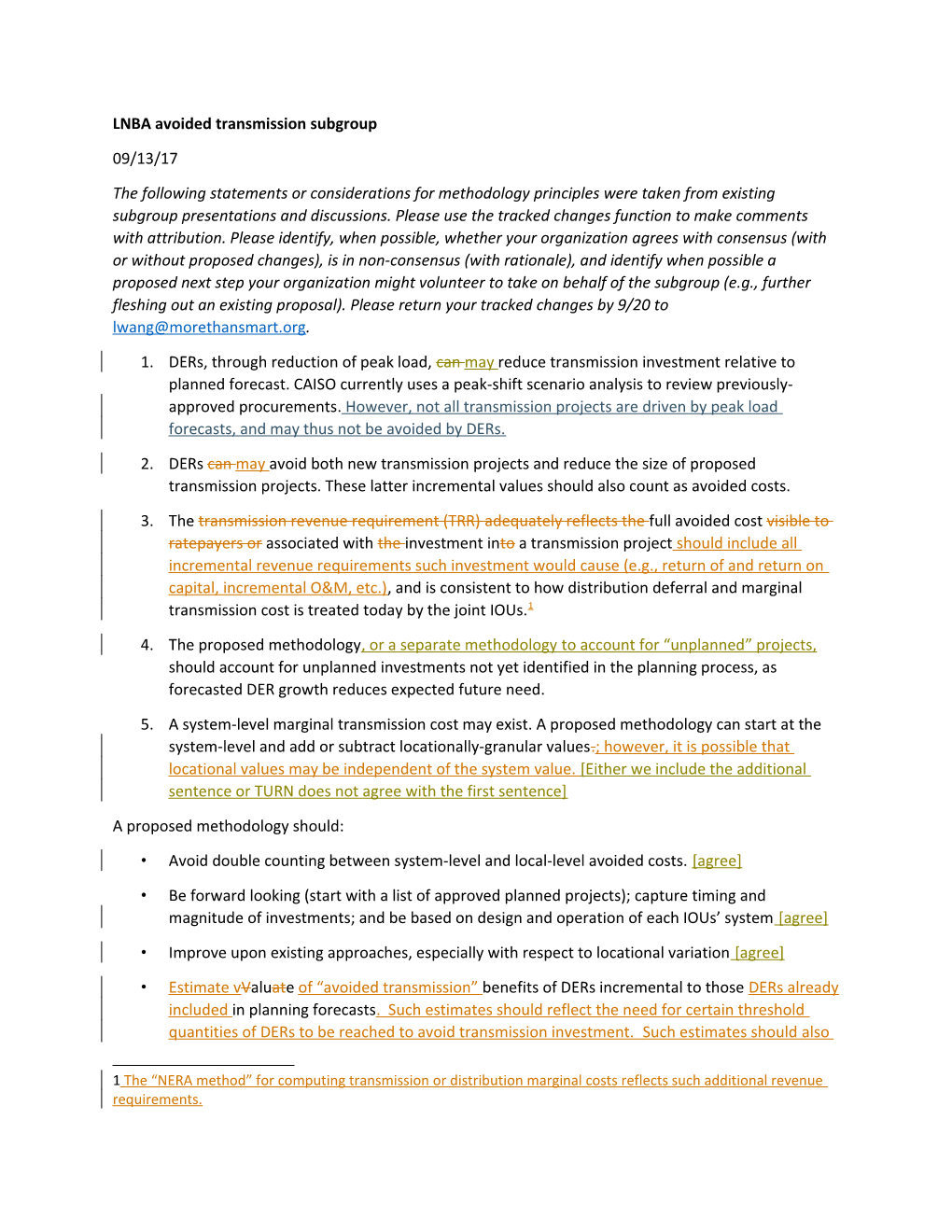 LNBA Avoided Transmission Subgroup Statements Draft - KDW Comments - 9-14 V1