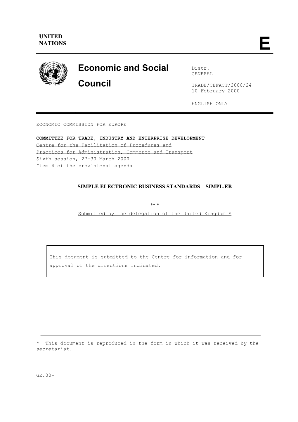 UN-CEFACT Paper