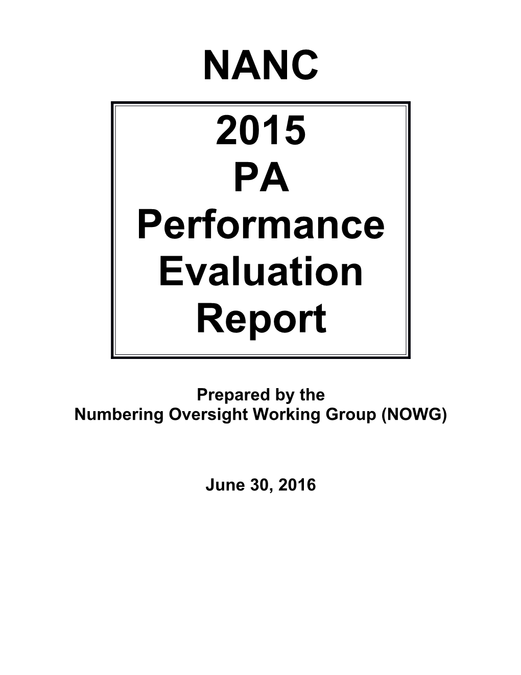 Preliminary PA 2006 Annual Performance Report