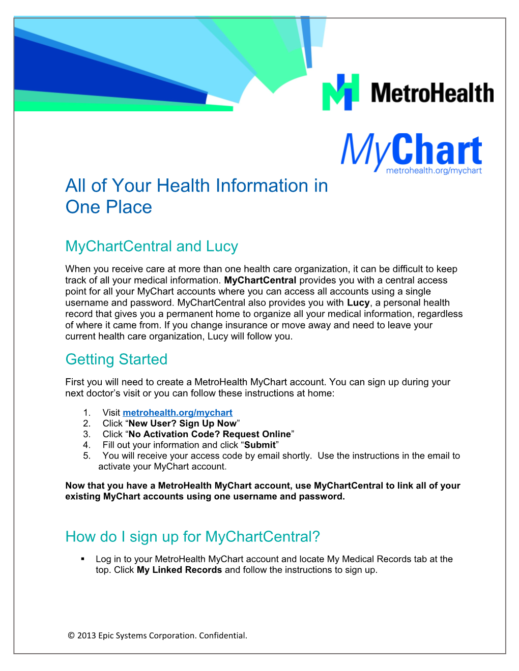All of Your Health Information in One Place
