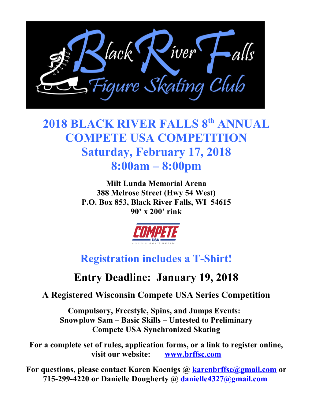 Black River Falls 1St Annual Basic Skills Competition
