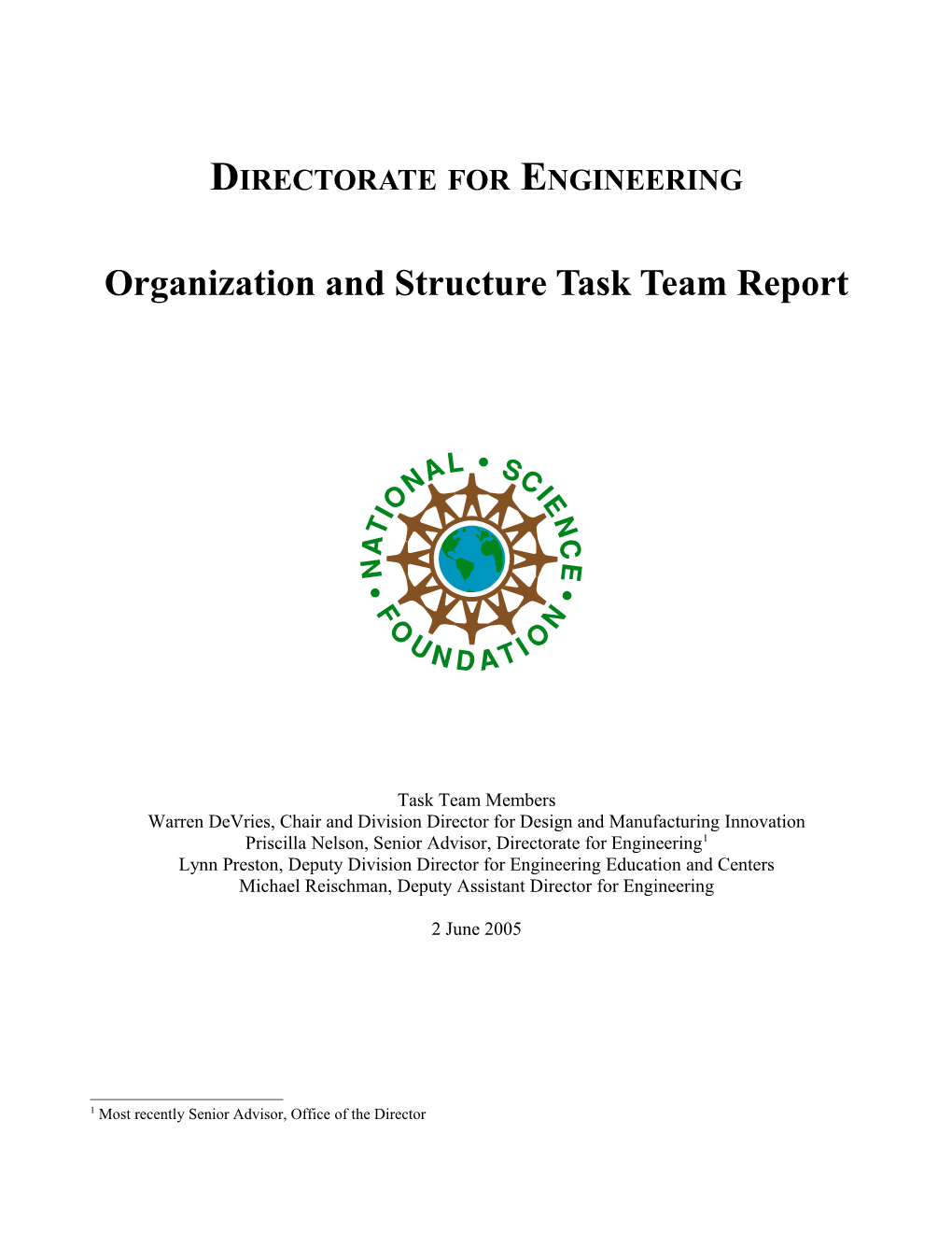 Organization & Structure Report