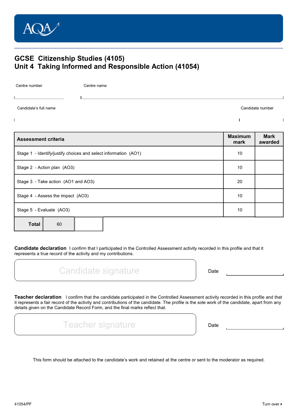 GCSE Citizenship Studies (4105)