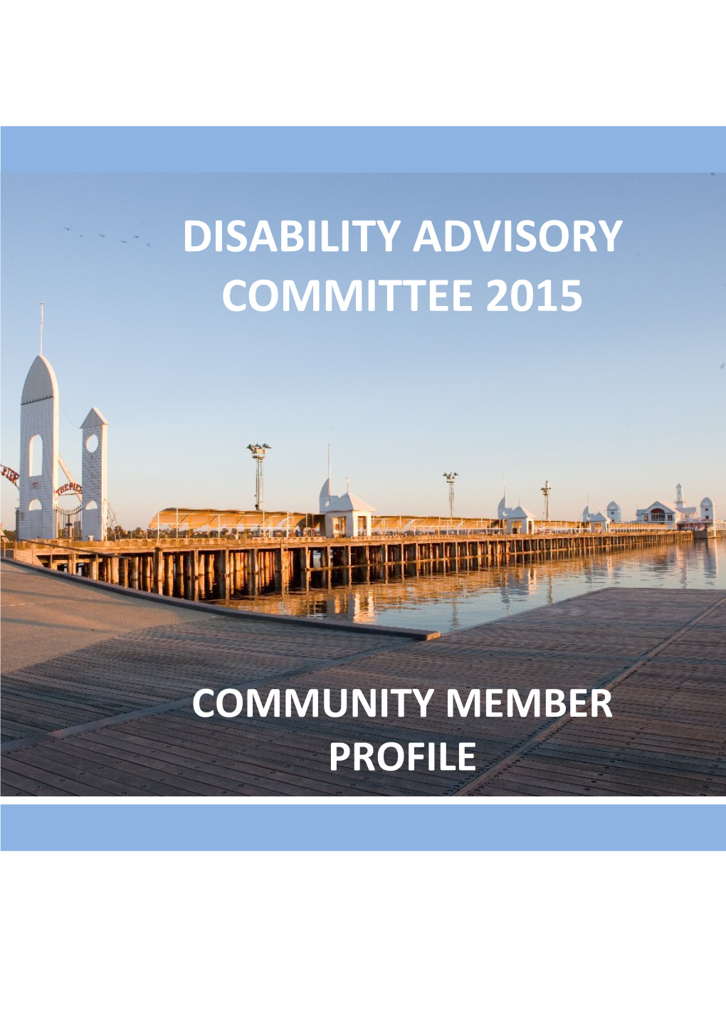 Disability Advisory Committee2015