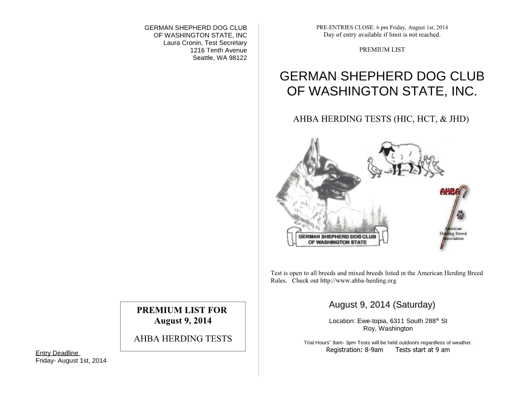 German Shepherd Dog Club