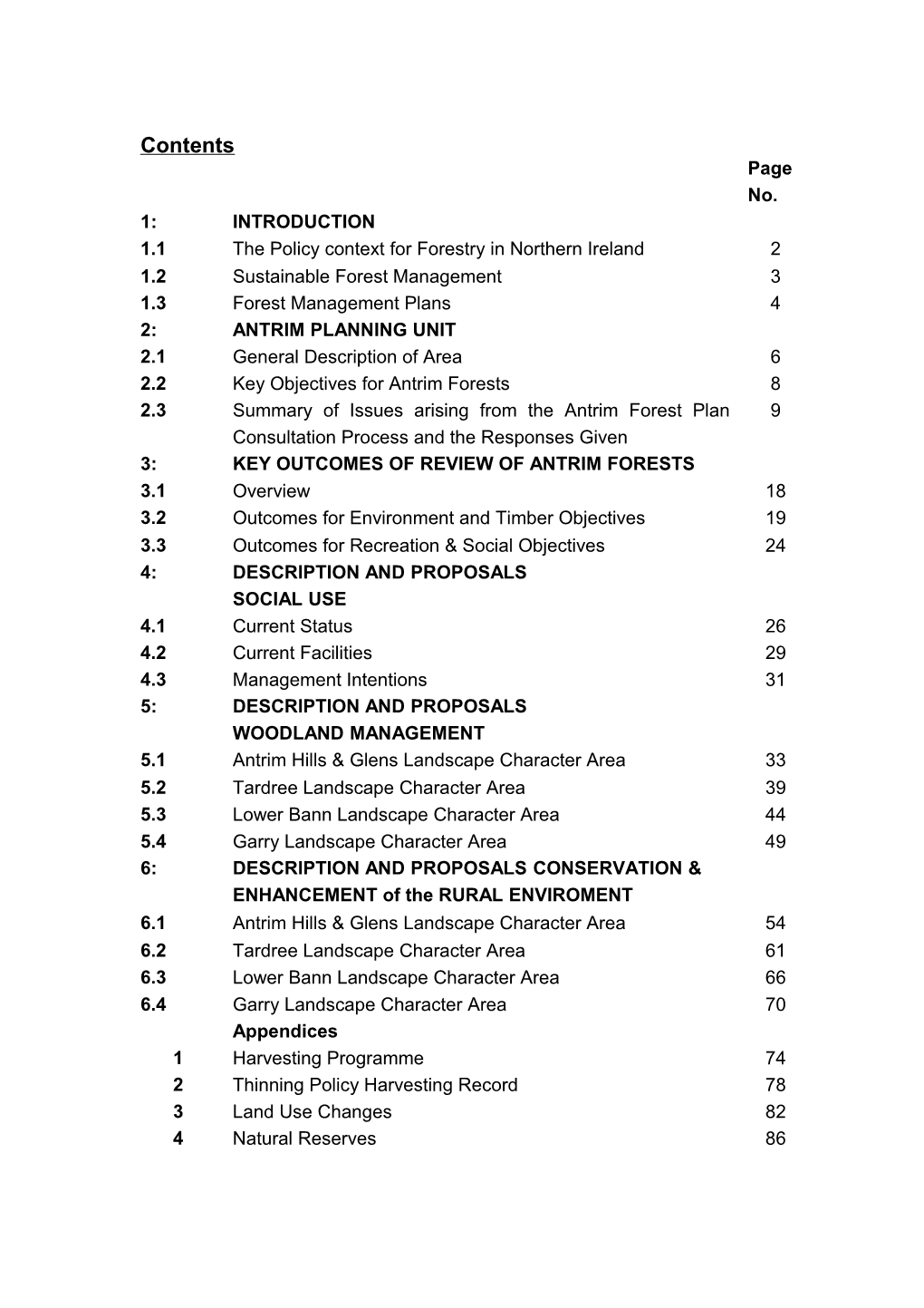 1.1:The Policy Context for Forestry in Northern Ireland