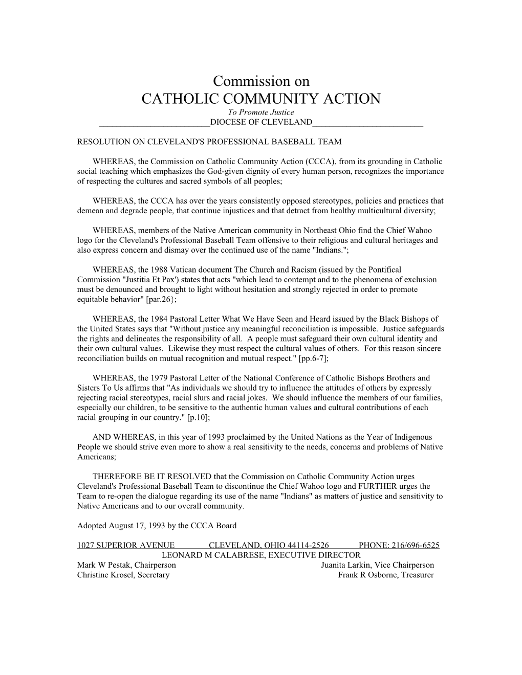 Catholic Community Action