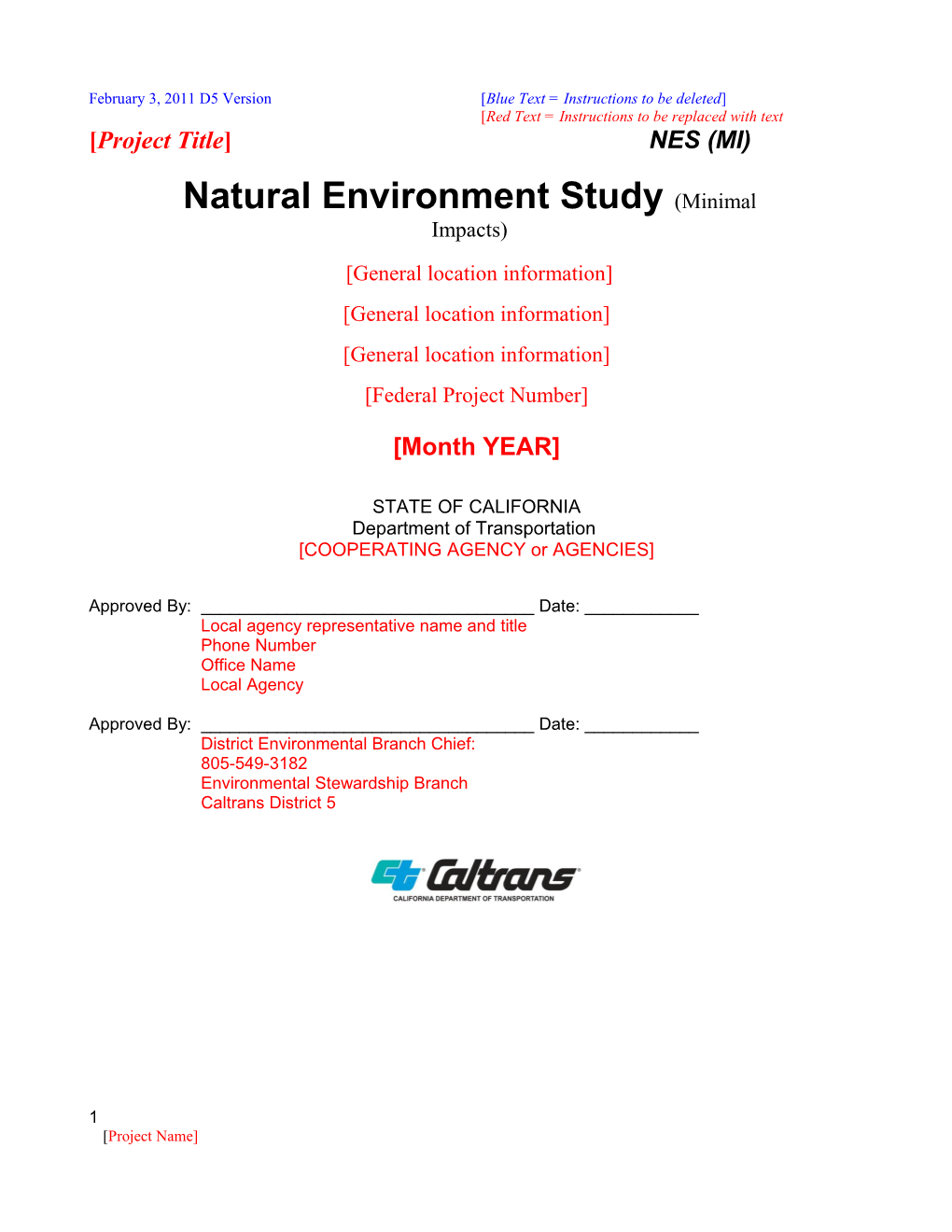 Natural Environment Study