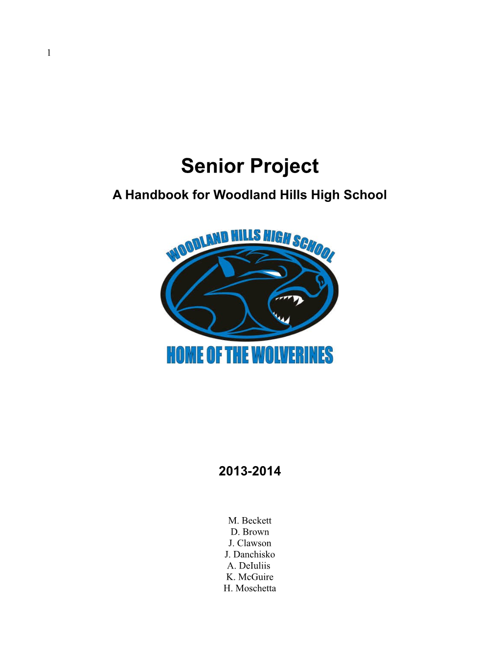 WHHS Senior Project