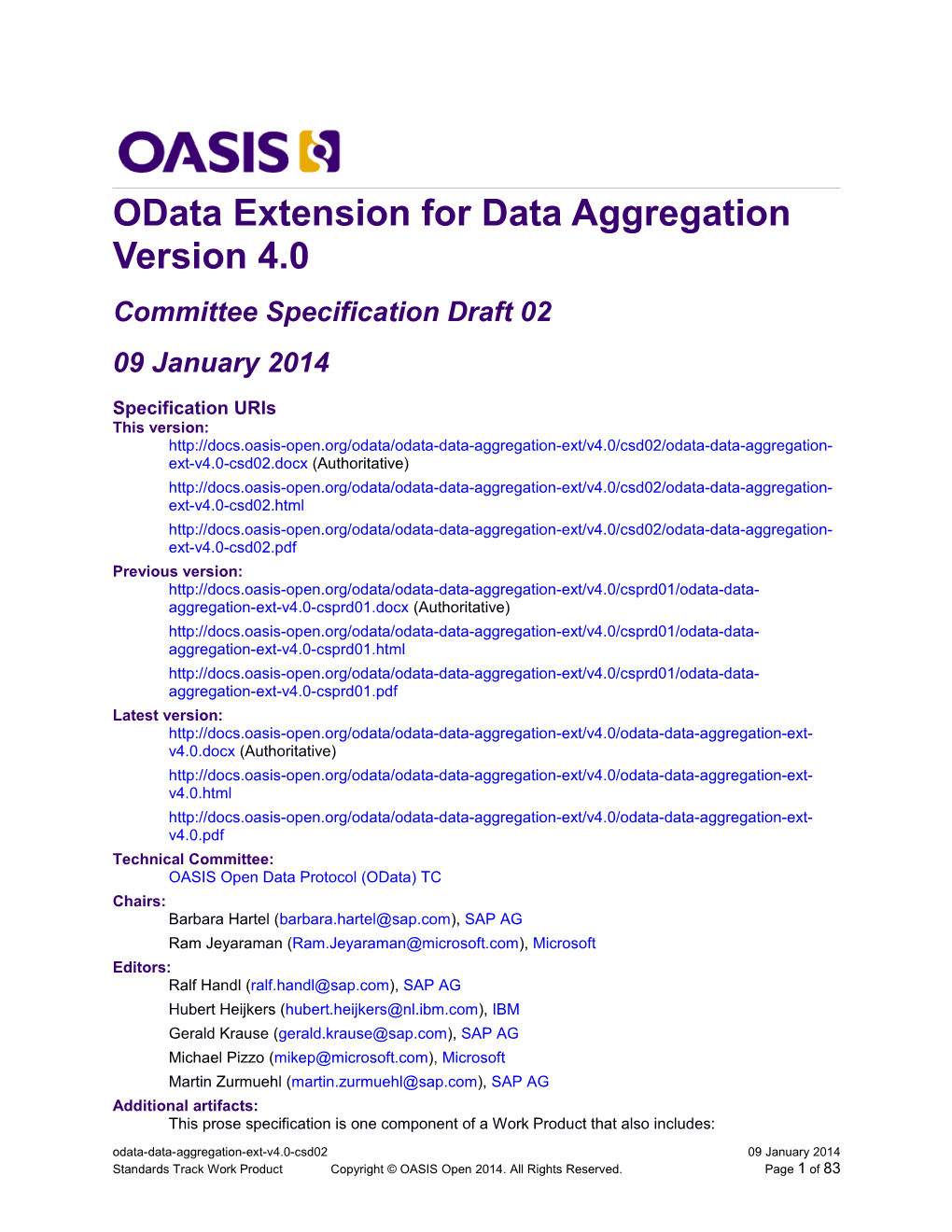 Odata Extension for Data Aggregation Version 4.0