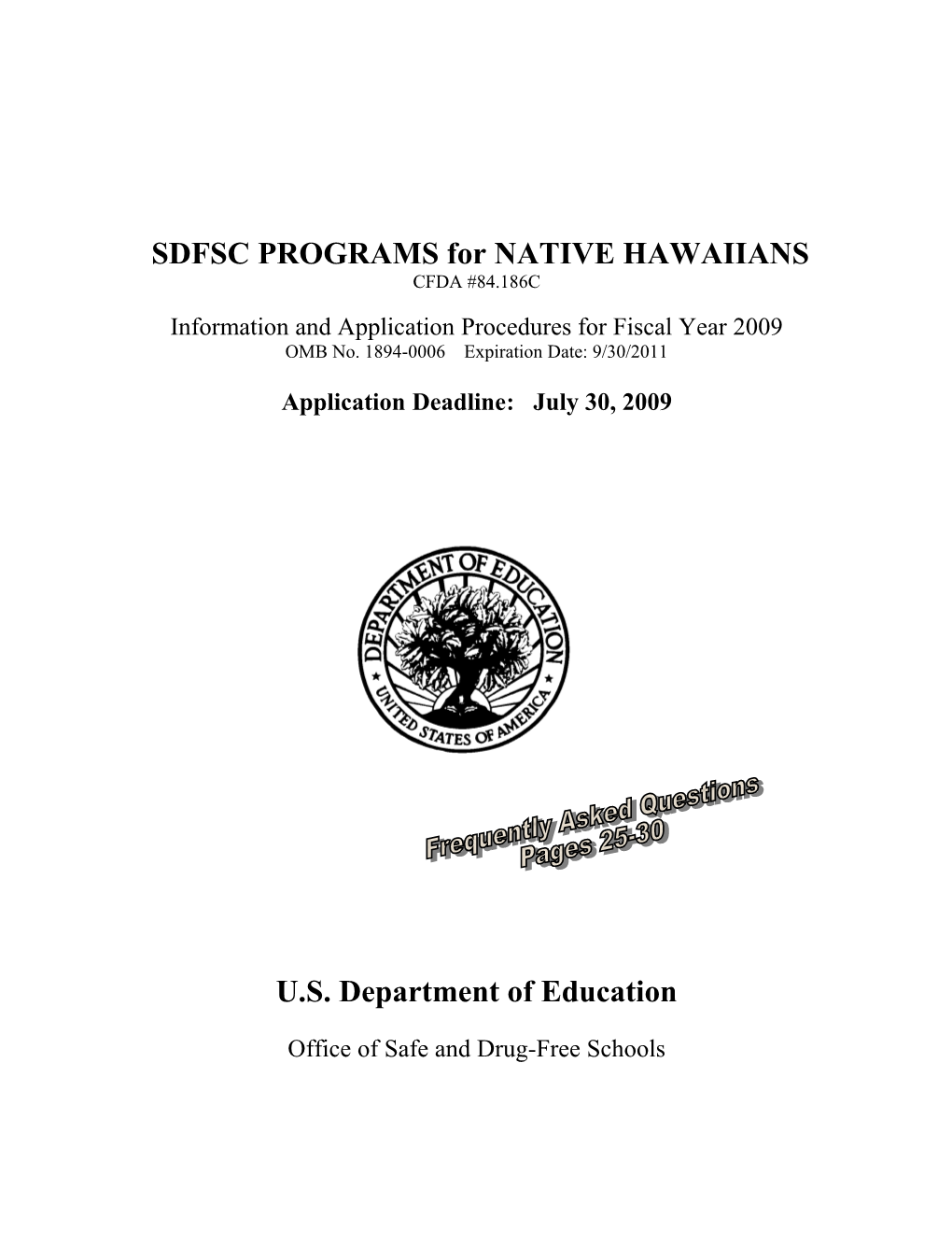 SDFSC Programs for Native Hawaiians (MS WORD)