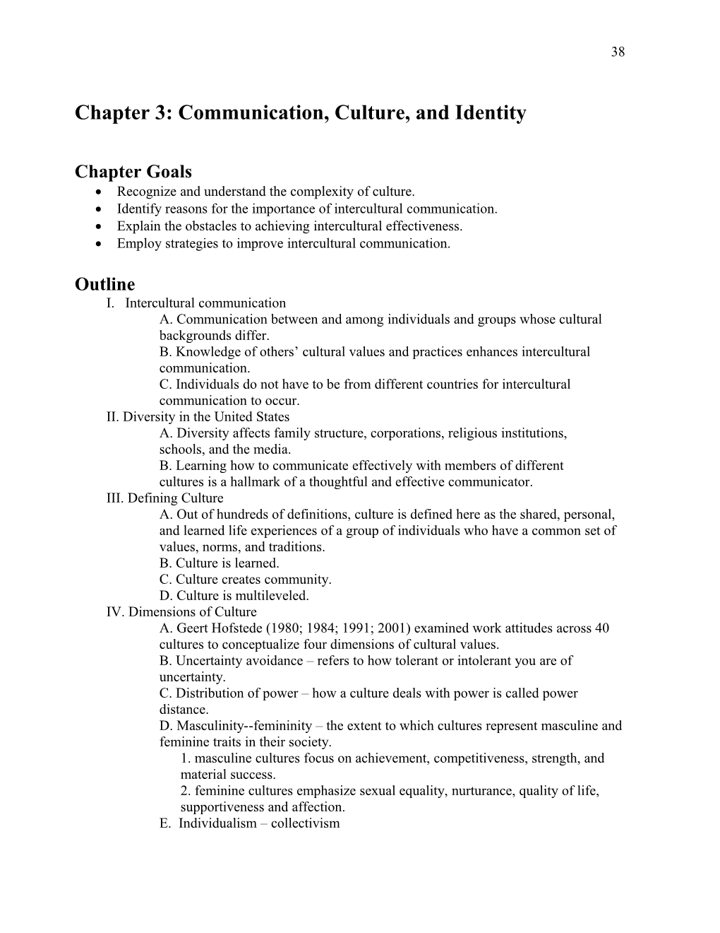 Chapter 3: Communication, Identity, and the Self