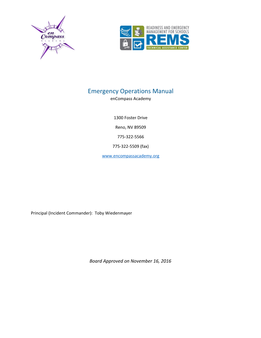 Emergency Operations Manual