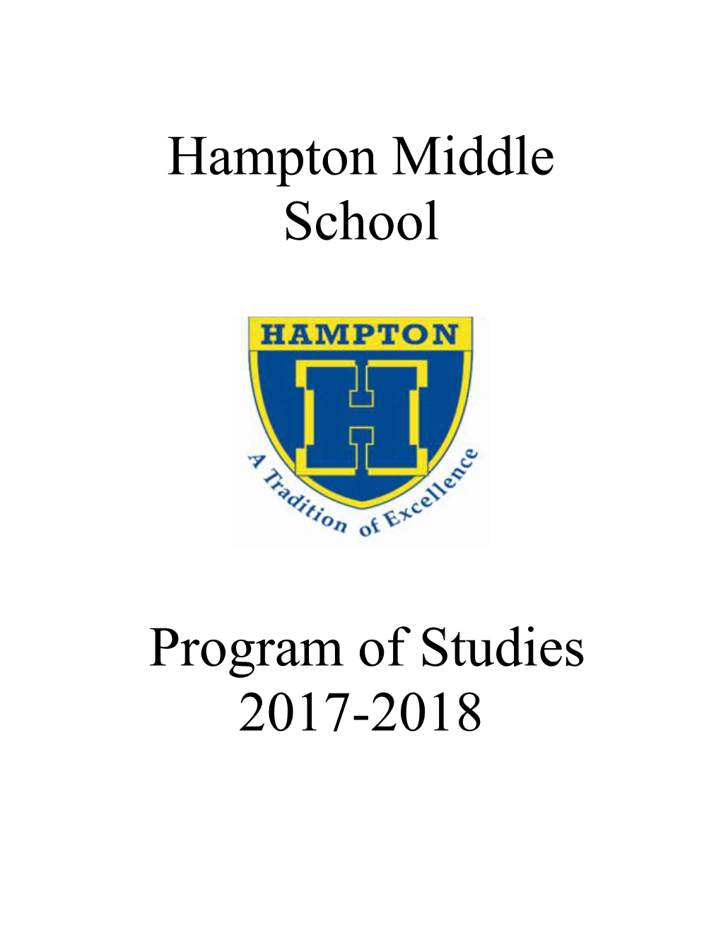 Hampton Middle School Administration/Staff