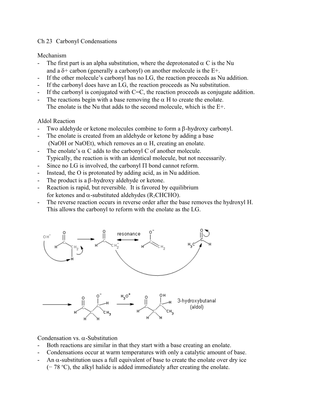 If the Other Molecule S Carbonyl Has No LG, the Reaction Proceeds As Nu Addition