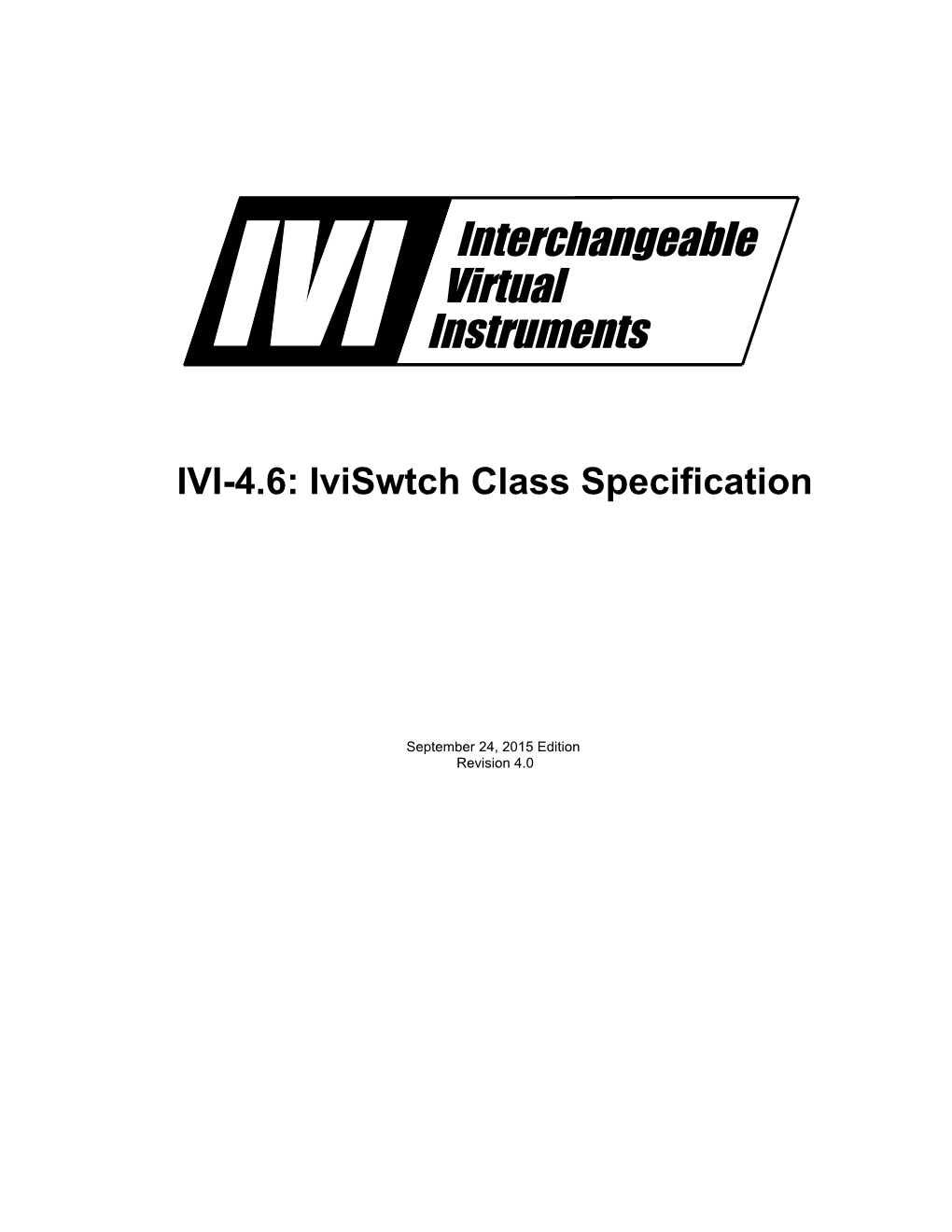 Iviswtch Class Specification