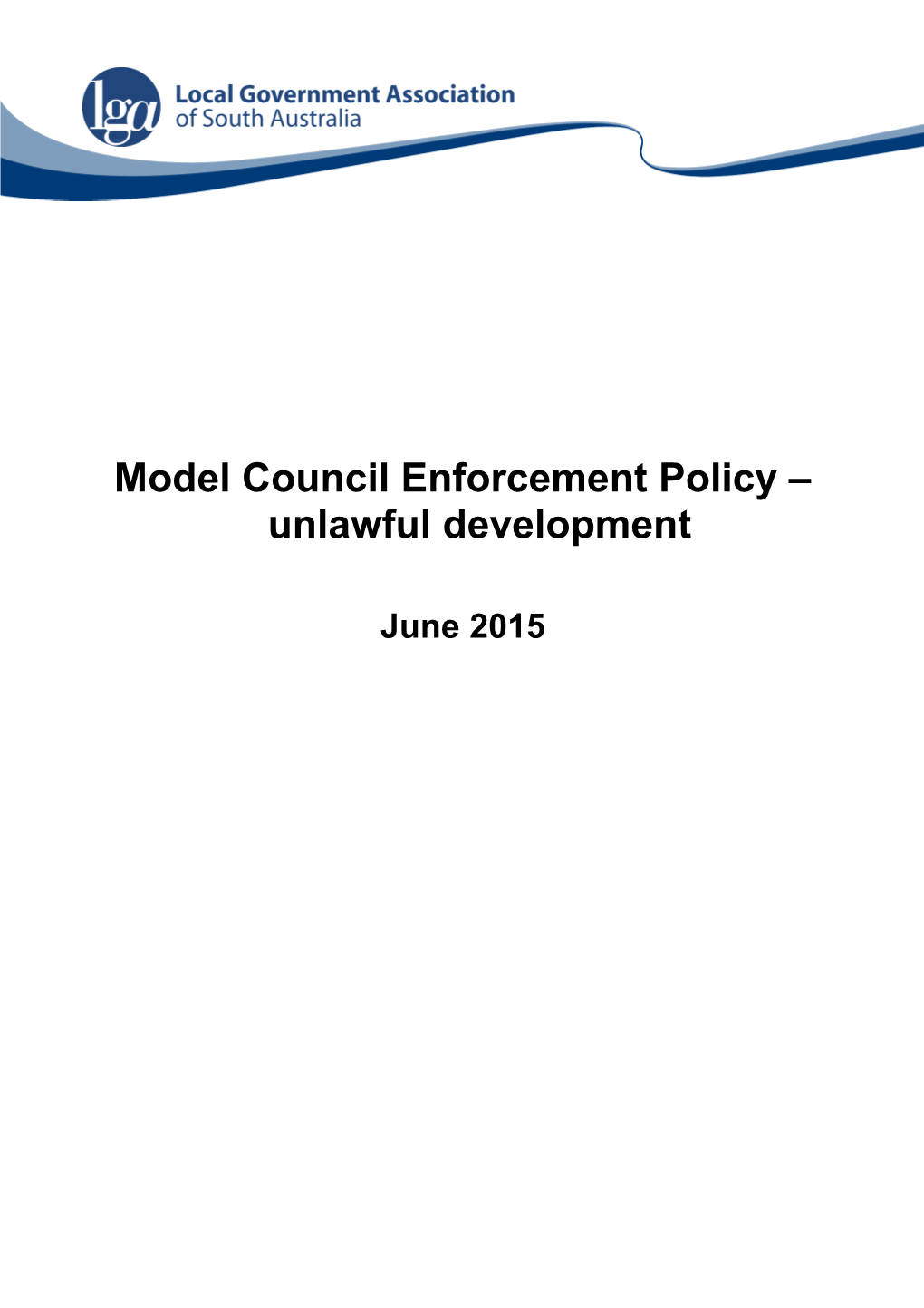 Council Enforcement Policy