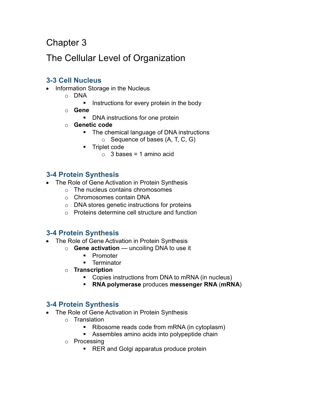 Information Storage in the Nucleus