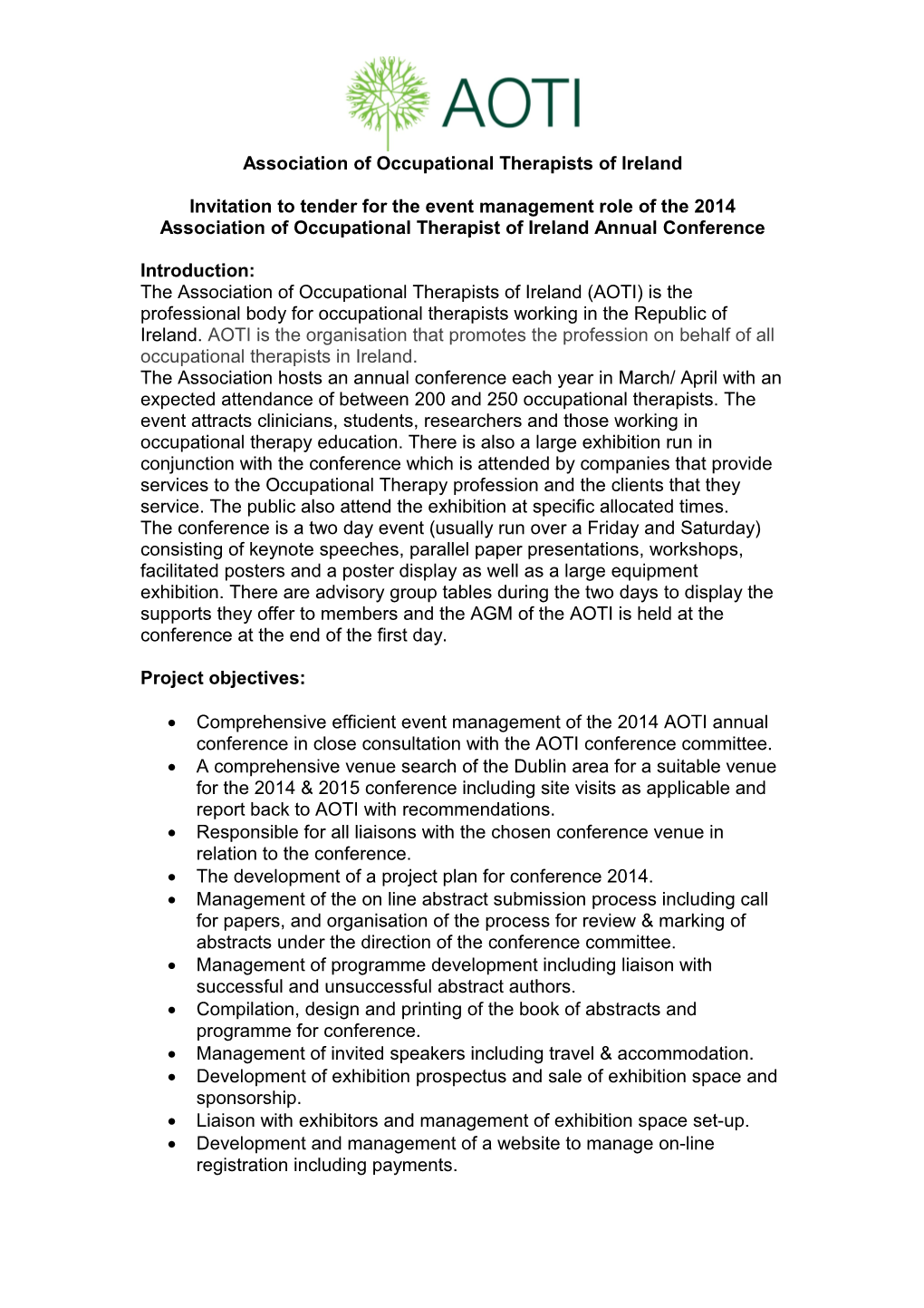 Association of Occupational Therapists of Ireland