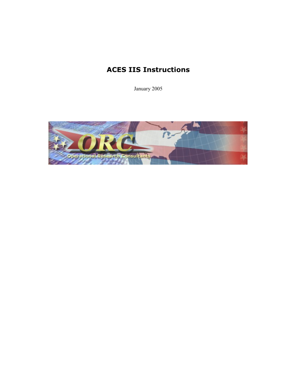 ECA IIS Instructions