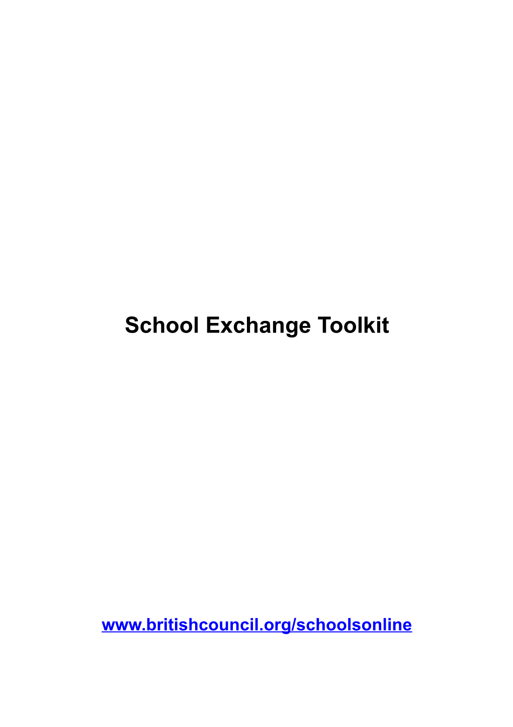 School Exchange Starter Pack