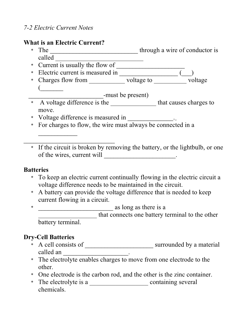 What Is an Electric Current?