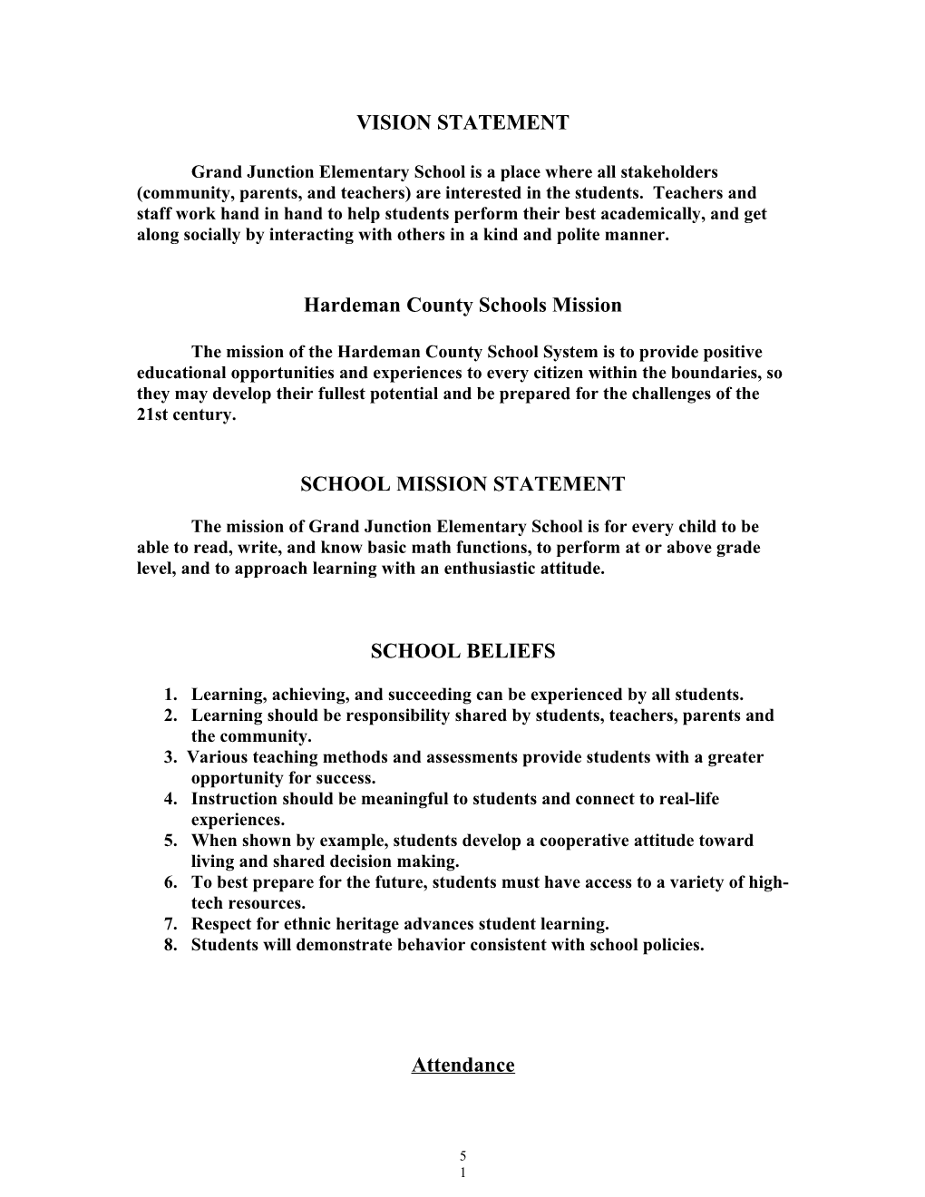 Hardeman County Schools Mission