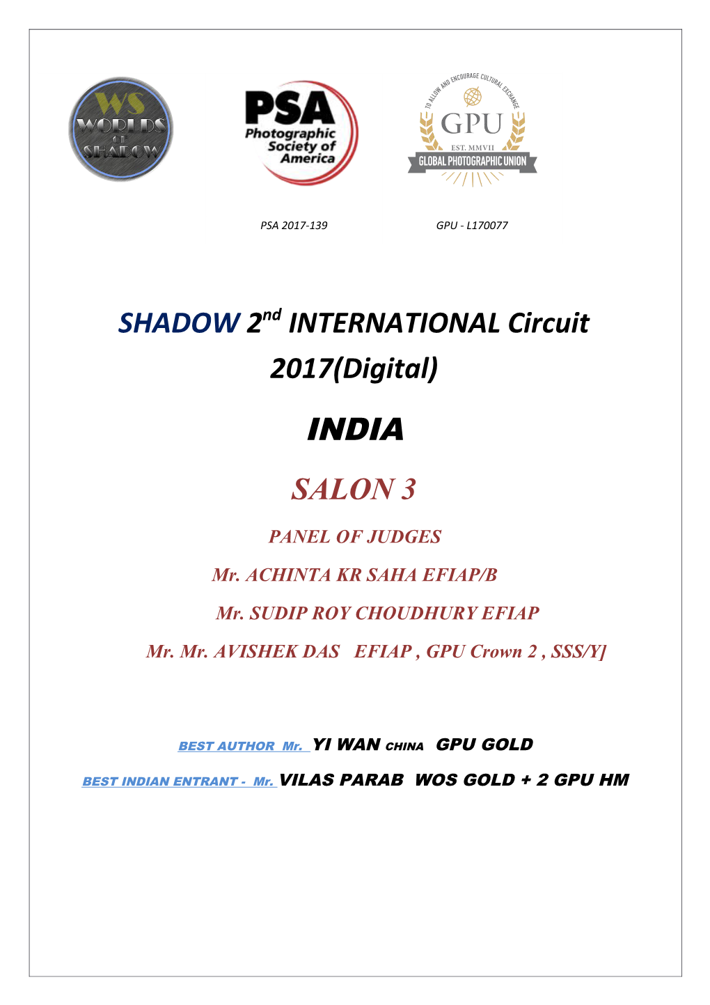 Shadow2nd INTERNATIONAL Circuit 2017(Digital)