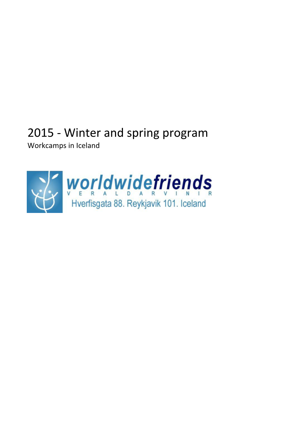 2015- Winter and Spring Program