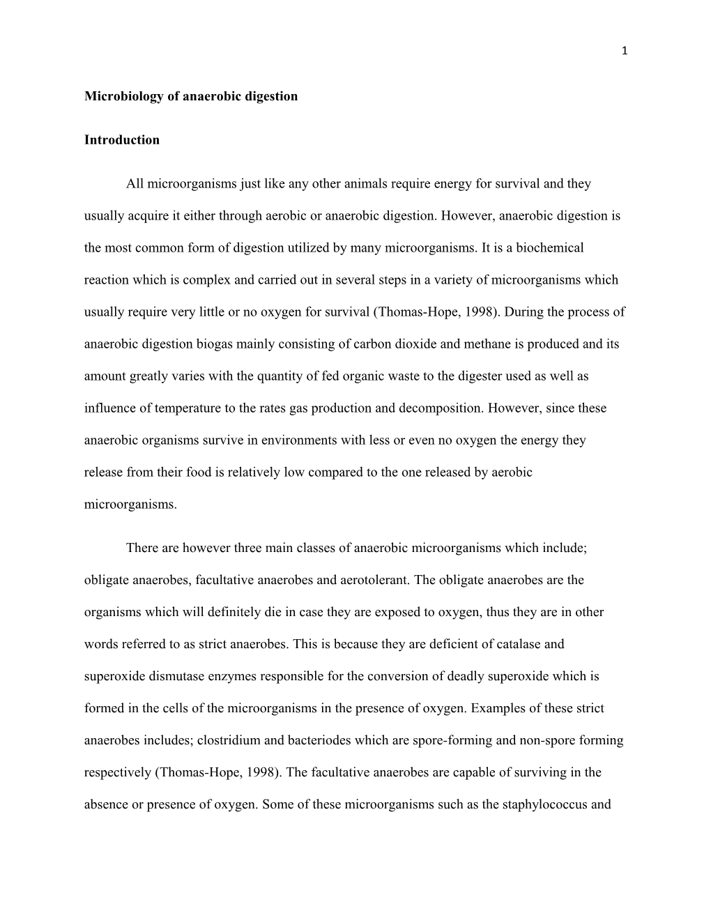 Microbiology of Anaerobic Digestion