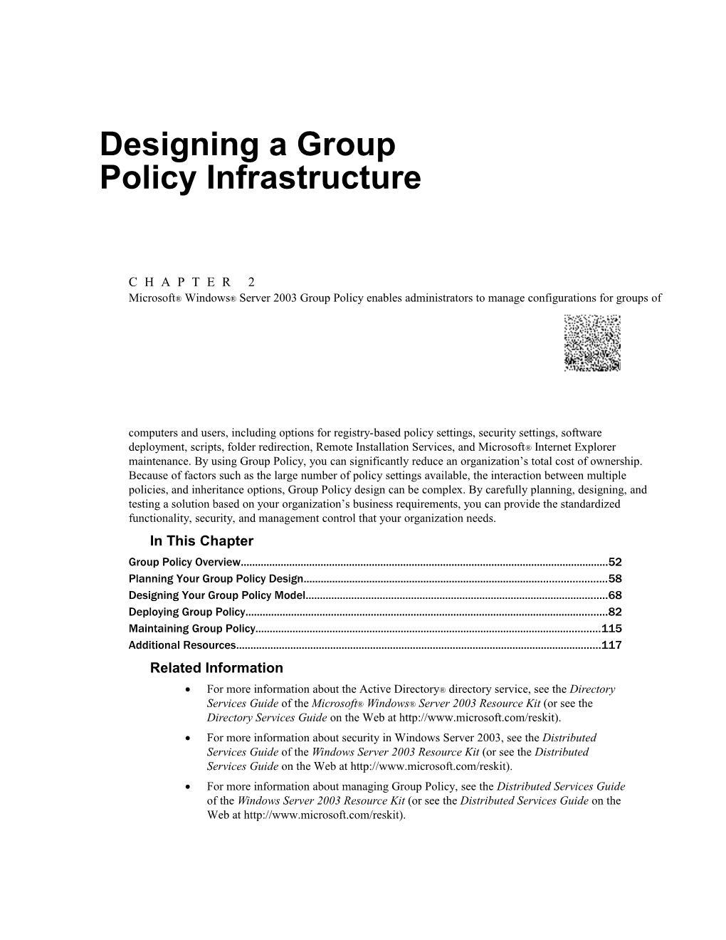 04 CHAPTER 2 Designing a Group Policy Infrastructure