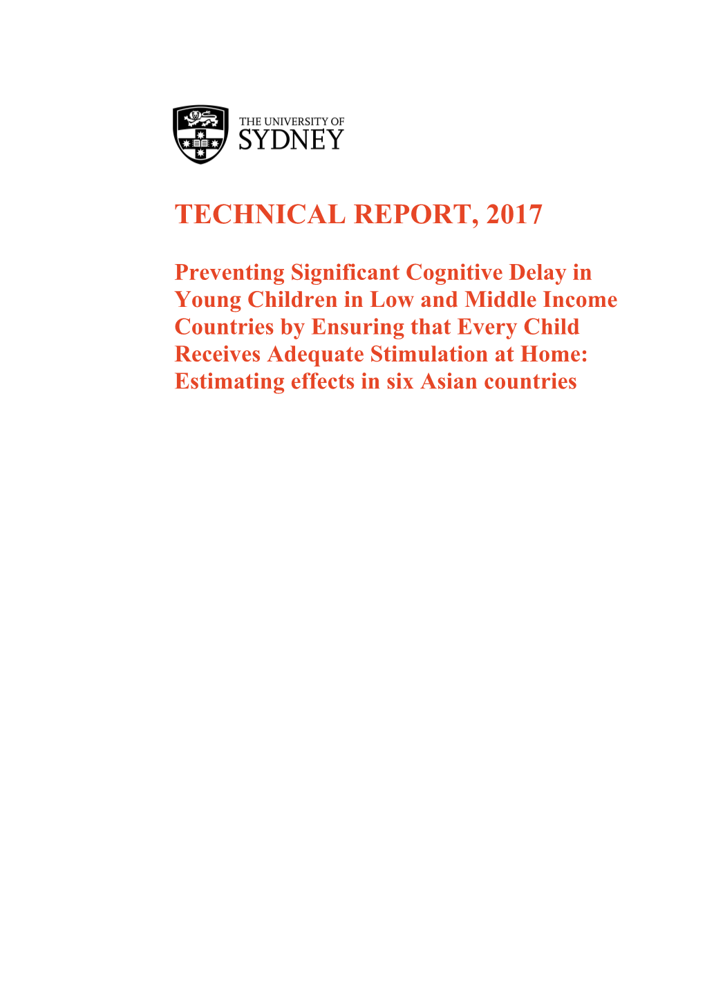 Technical Report, 2017