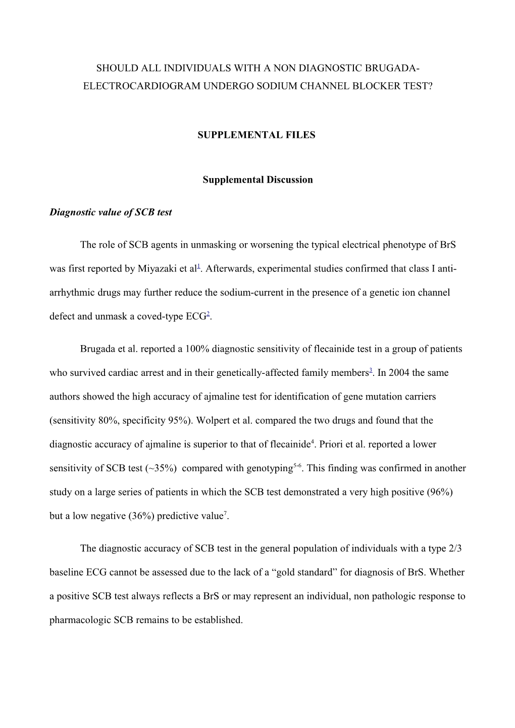 Supplemental Table 1 Clinical Characteristics According to Sodium Channel Block Drug Used