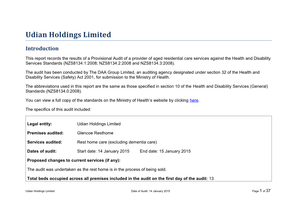 Udian Holdings Limited