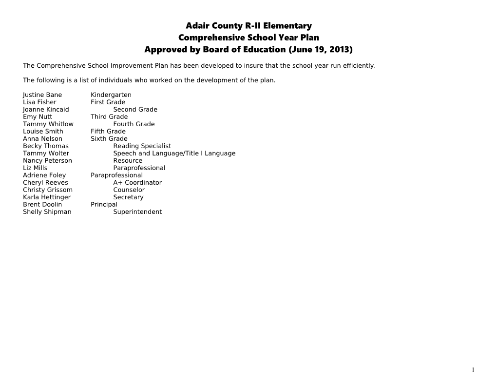 Adair County R-II Elementary