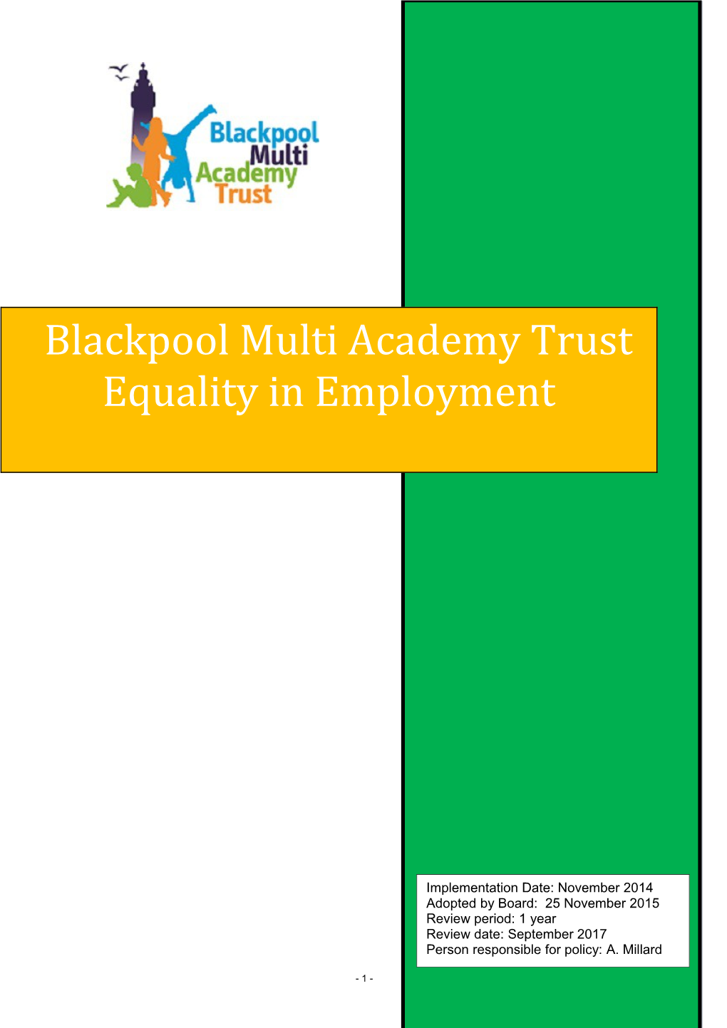 Equality in Employment Policy Statement
