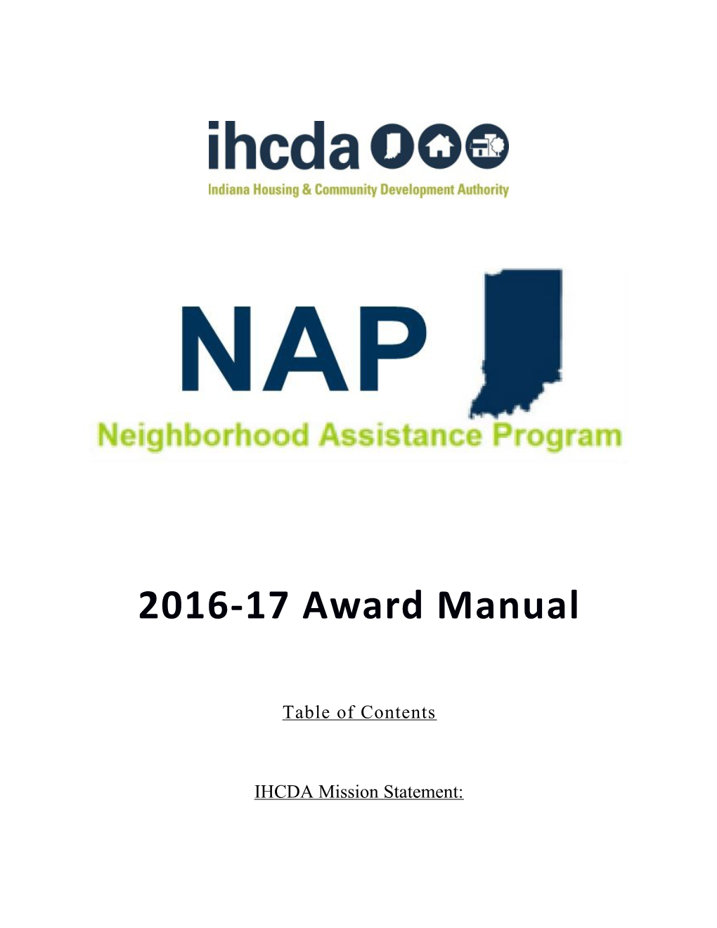 2016 Draft NAP Program Manual (00024735;1)