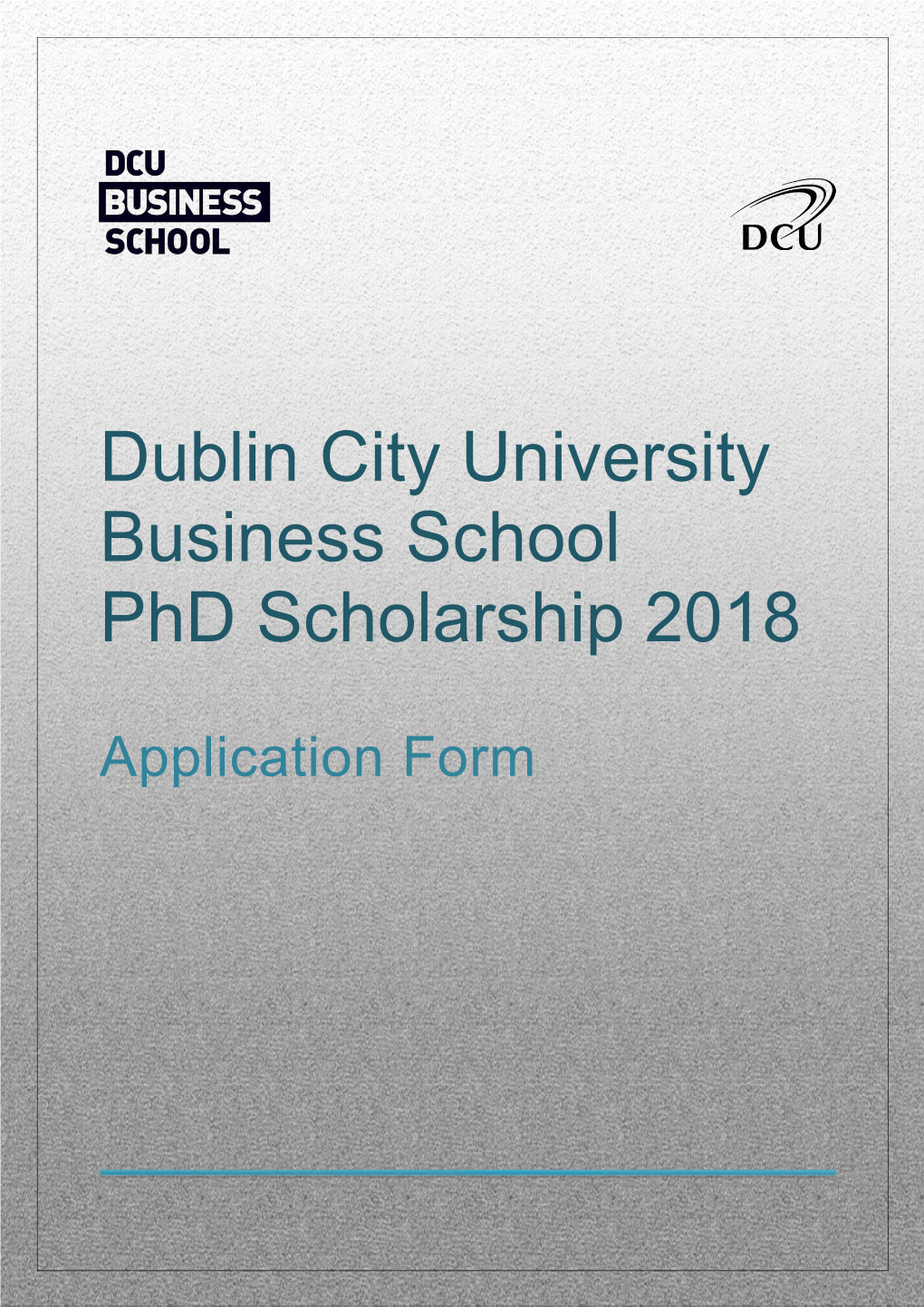 Dublin City University Business School Phd Scholarship 2018