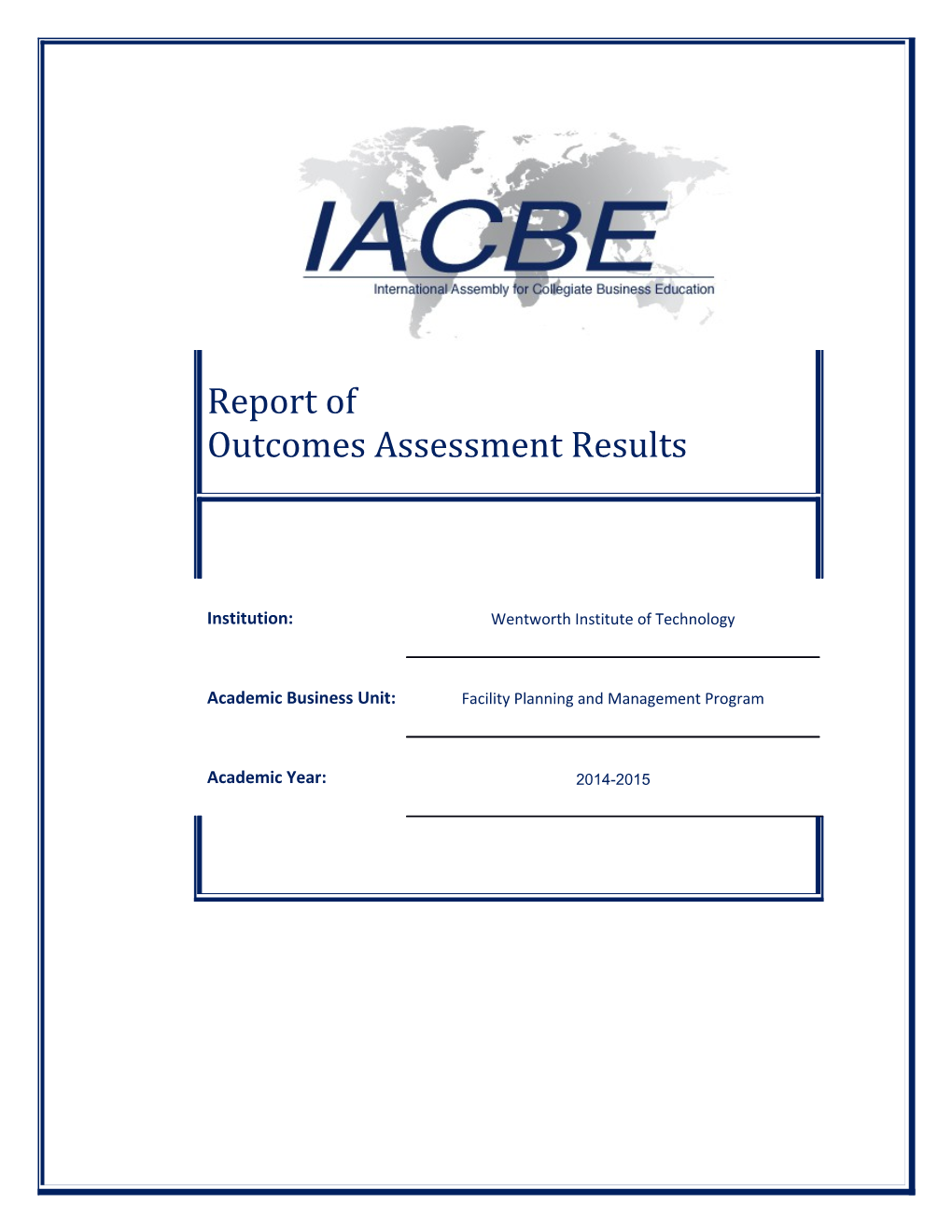 Outcomes Assessment