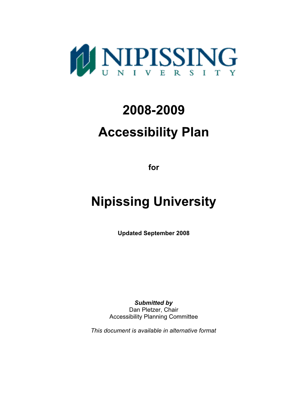 Sample Annual Accessibility Plan
