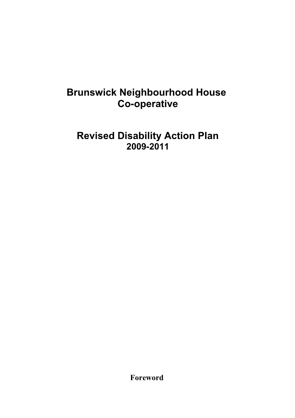 Revised Disability Action Plan