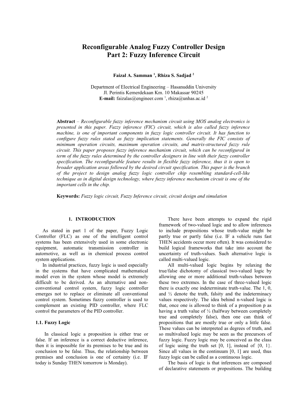 Programmable Membership Function Circuits Using Analog MOS Technology