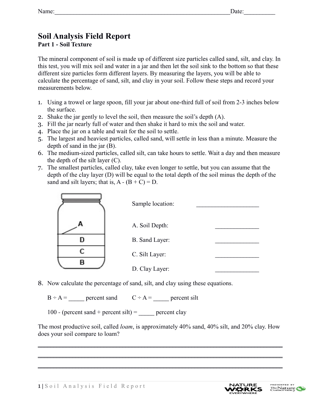 Soil Analysis Field Report