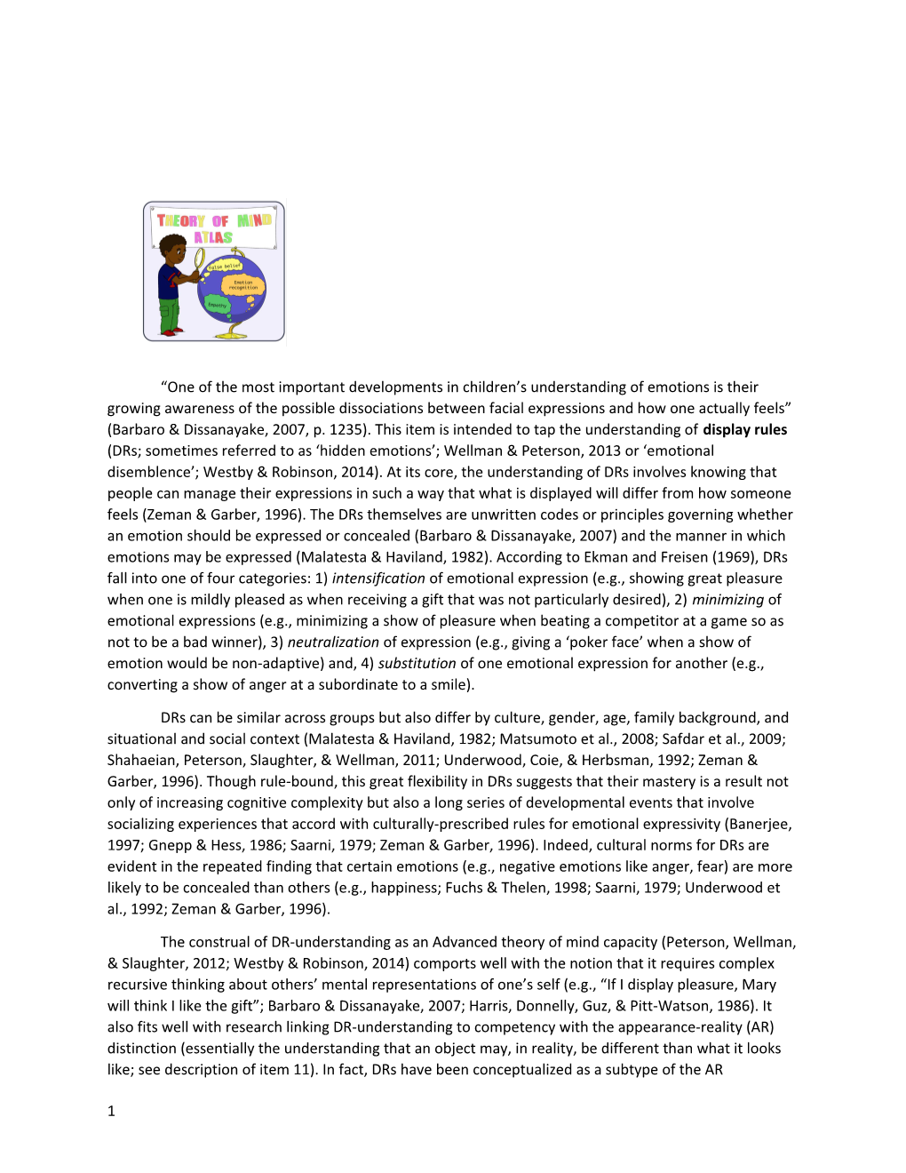 Understanding Display Rules in ASD