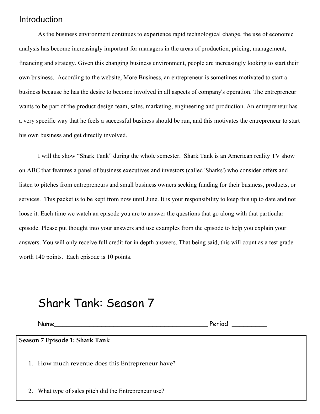 Shark Tank: Season 7
