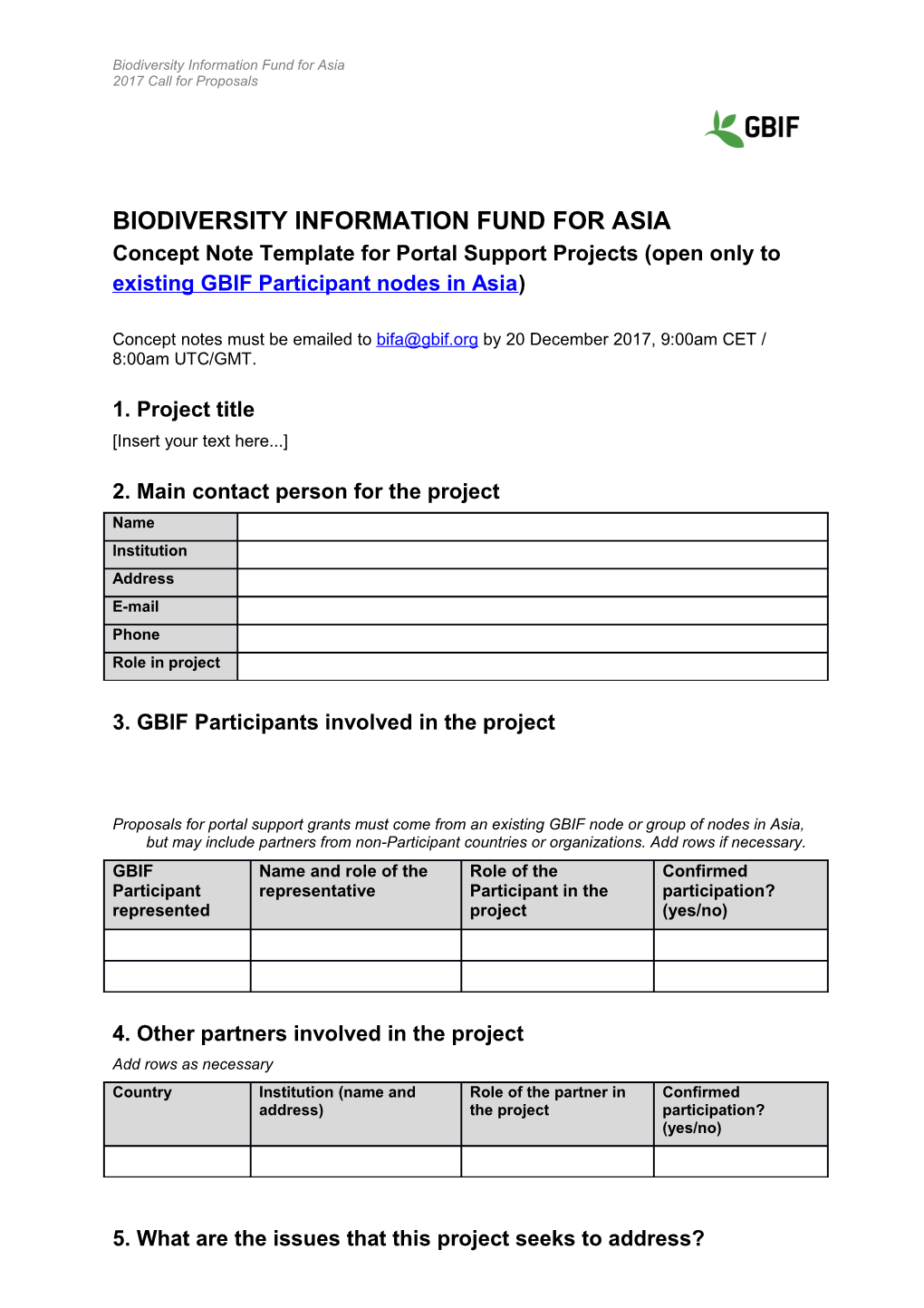 Biodiversity Information Fund for Asia