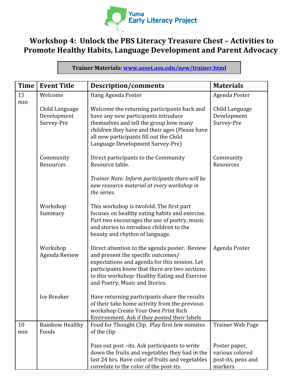 Unlock the PBS Literacy Treasure Chest Activities to Promote Language Development and Parent